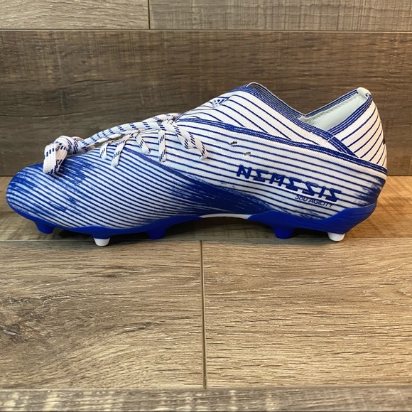 Adidas Nemeziz 19.1 FG J Soccer Cleats Blue White - Picture 3 of 6